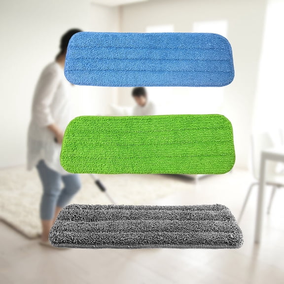 3Pcs Hand-free Washing Mop Head Replace Cloth Water Spraying Clean Accessories Household Cleaning Paste Mop Cloth Floor Clean Tool