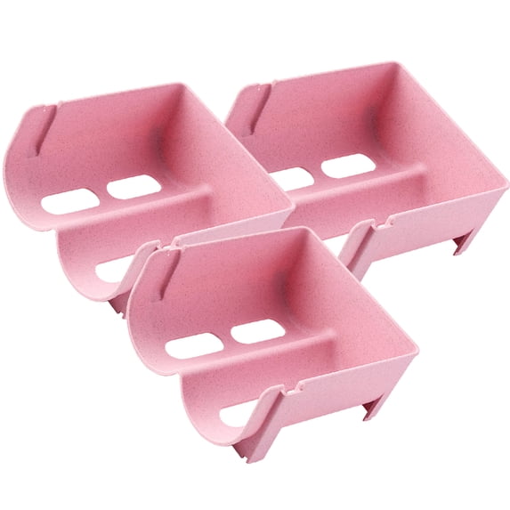 Greenadscape Plastic Beverage Storage Rack Set of 3, Compact 6.3 x 5.5 x 3 Inch Organizer