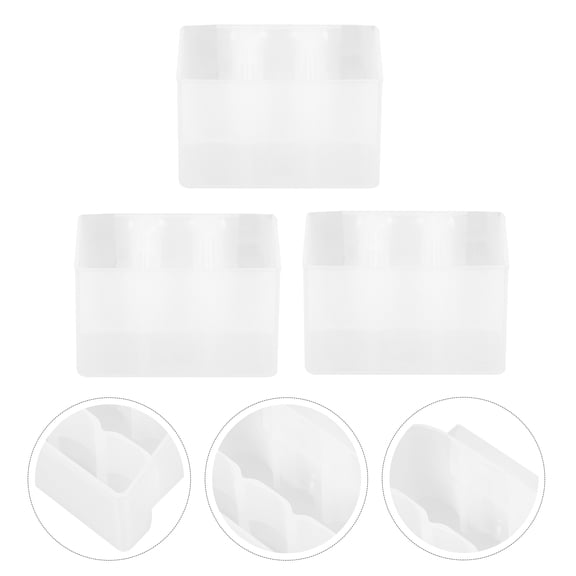 HOMEMAXS 3Pcs Transparent Plastic Refrigerator Door Organizer Hanging Box Stylish and Practical Storage Container
