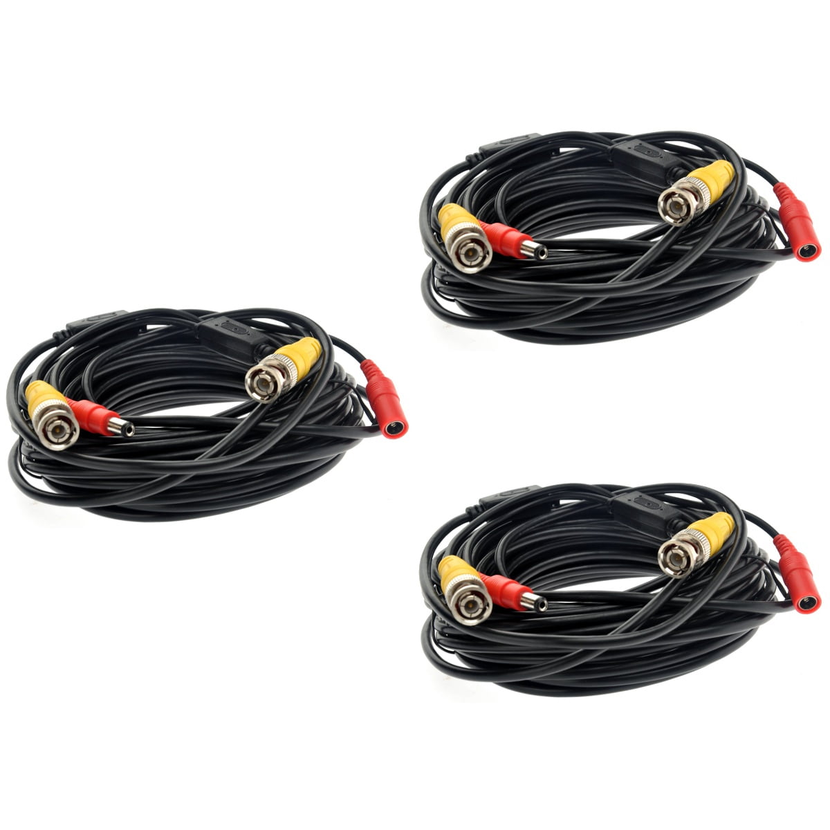 3pcs 10M Professional BNC Video and DC Power Supply Extension Cable ...