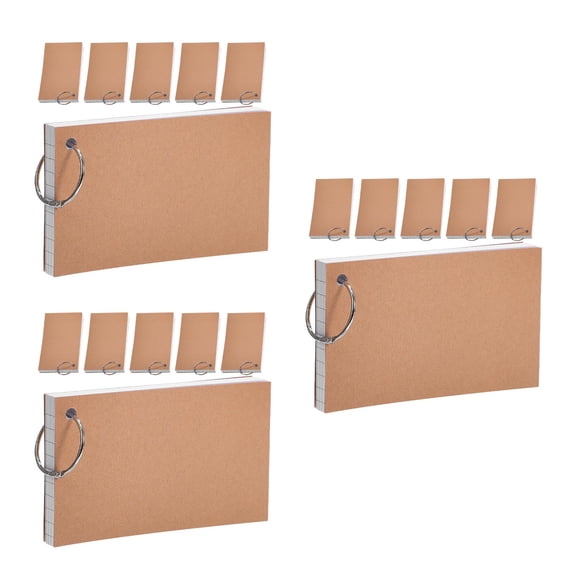 HOMEMAXS Raindrops 3pcs 6 Books Index Cards Small Notepads Speech Cards Note Study Cards Notebooks for Students Teachers Study Learning