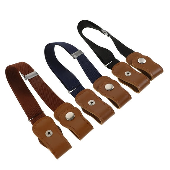 HOMEMAXS 3pcs Boy or Girl Stretchy Belt Children Belt Flexible Girl Stretchy Belt Elastic Waist Belts