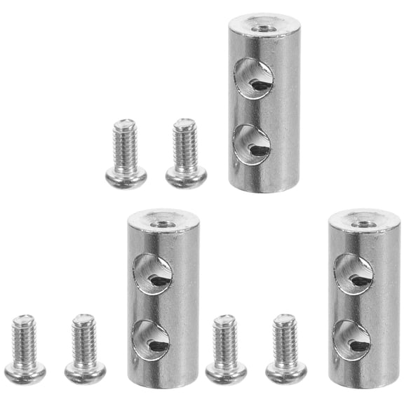 HOMEMAXS 3pcs Cable Clamp Cable Fastener Dual Holes Rope Fastener Stainless Steel Cable Clip