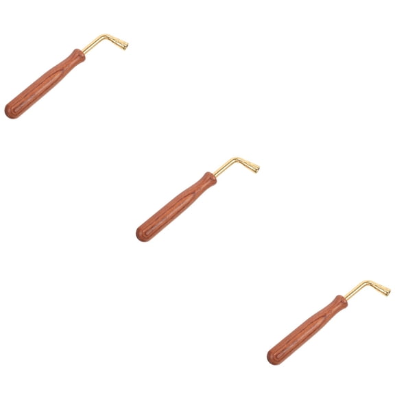 HOMEMAXS 3pcs Dulcimer Tuning Kit Professional Wrench Dulcimer Tuning Tool for Dulcimer Piano Tuning