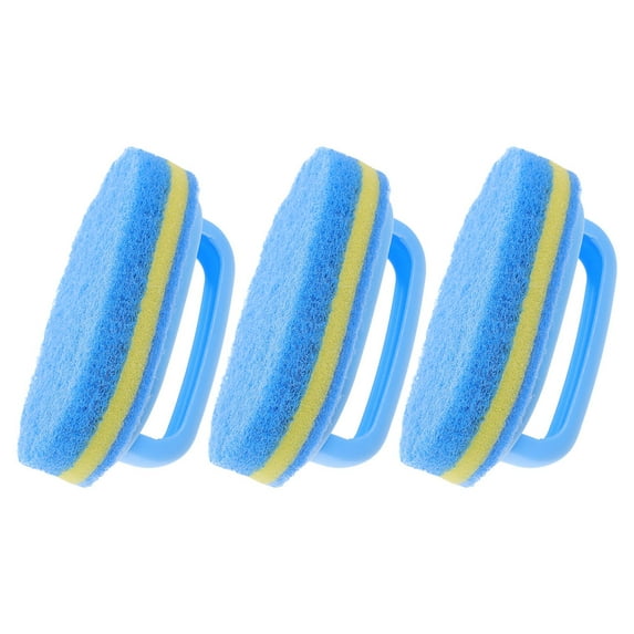 HOMEMAXS 3pcs Handheld Sponge Brush Cleaning Brush Multi-Function Tile Cleaning Brush Bathtub Sponge Brush