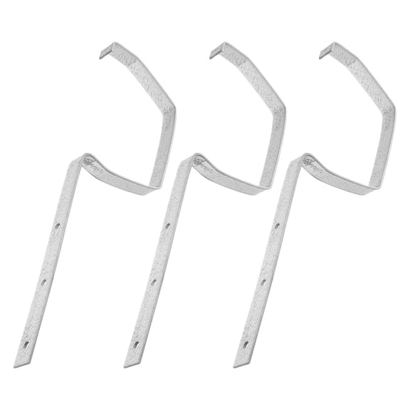 3pcs Heavy Duty Rain Gutter Brackets Weatherproof Metal Gutter Support For Roof Drainage Easy-To-Install Gutter Hangers