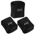 thumbnail image 1 of HOMEMAXS 3pcs  Key Lock Box Outdoor Lock Box Keys Code Combination Lock Security Lock Box, 1 of 8