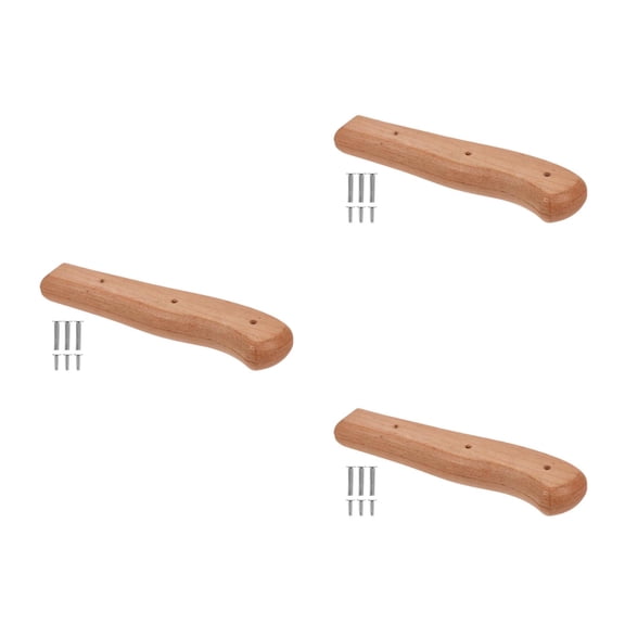 HOMEMAXS 3pcs Knife Handle Wooden Handle Replacement Kitchen Knife Handle DIY Knife Handle Kit Non-Slip Grip Chef Knife Wood Handle for Knife Making