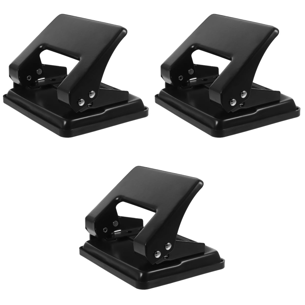 HOMEMAXS 3pcs Portable Hole Puncher Office Card Puncher Multi-function Paper Puncher Home Accessory