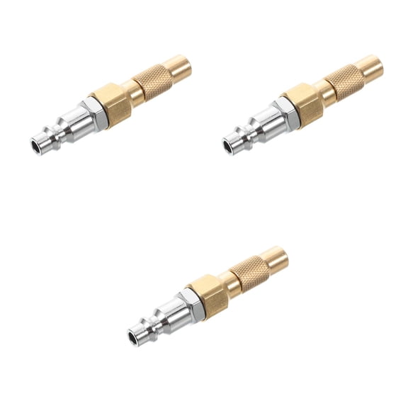 HOMEMAXS 3pcs Quick Release Air Fitting Threaded Air Nozzle Adapter For Air Compressor Air Adapter Tire Valve Extension Quick Release Air Fitting