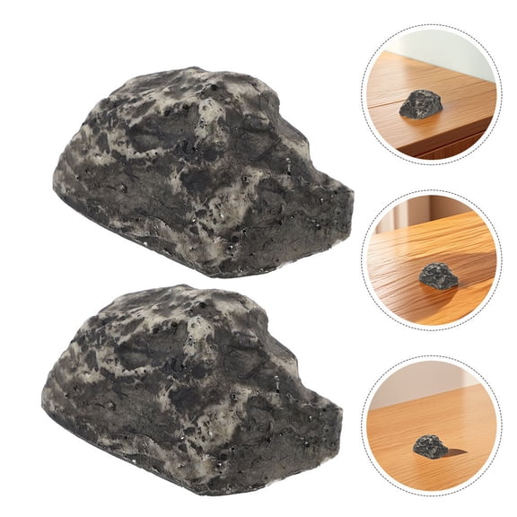 HOMEMAXS 3pcs Realistic Stone Key Holder Outdoor Fake Rock Key Hider Secure Hidden Key Storage For Garden Yard