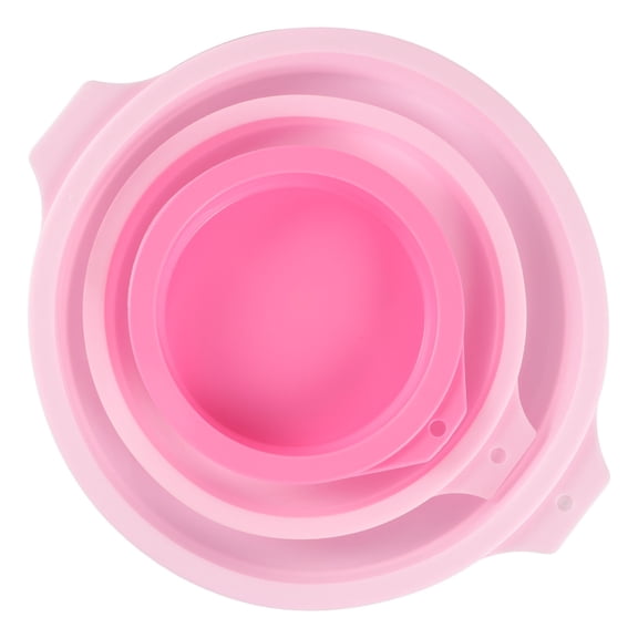 HOMEMAXS 3pcs Silicone Round Cake Molds Round Silicone Cake Pans Layer Cake Baking Mold