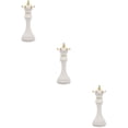 thumbnail image 1 of HOMEMAXS 3pcs Simulation Chess Decoration Chess Statue Decoration Indoor Resin Chess Sculpture, 1 of 8