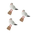 thumbnail image 1 of HOMEMAXS 3pcs Small Nautical Seagull Sculpture Table Decor Miniature House Bird Figurine Ornament, 1 of 1