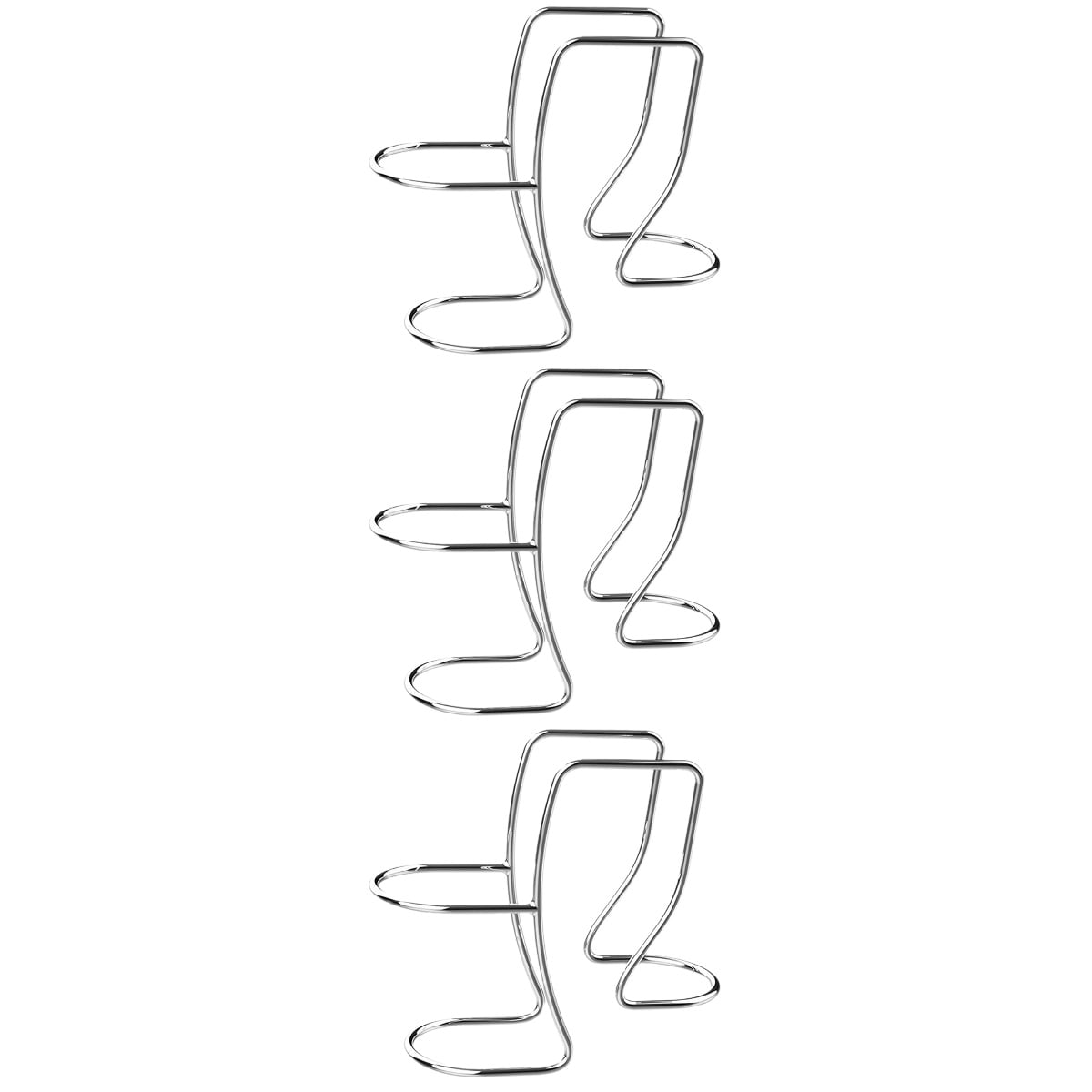 HOMEMAXS 3-Pack Stainless Steel Washer Drain Hose Holders Universal Fit Drain Hose Support Clips