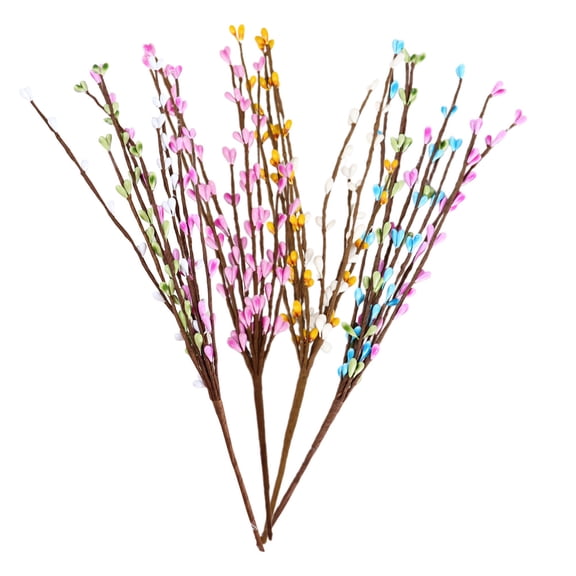 4 PCS Artificial Foam Easter Egg Cuttings Easter Photo Prop 30x5cm Colorful