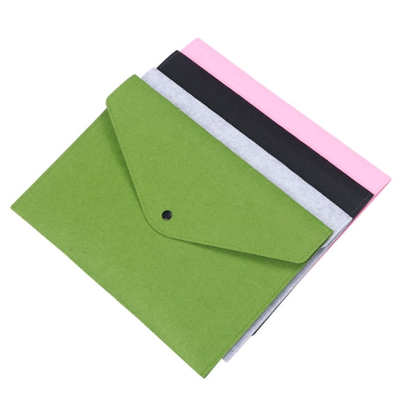 HOMEMAXS 4 PCS Felt File Holder Briefcase Bag 34.00X24.00X0.30CM