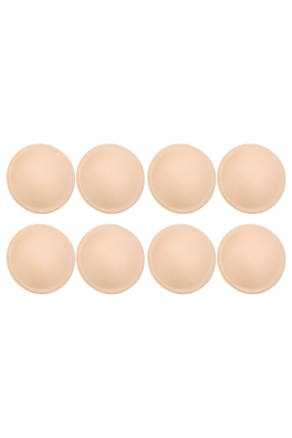4 Pairs Push Up Inserts for Women Round Bra Cup Pads Breathable Nipple Covers Removable Reusable Bra Pads for Sports Bras Swimsuits
