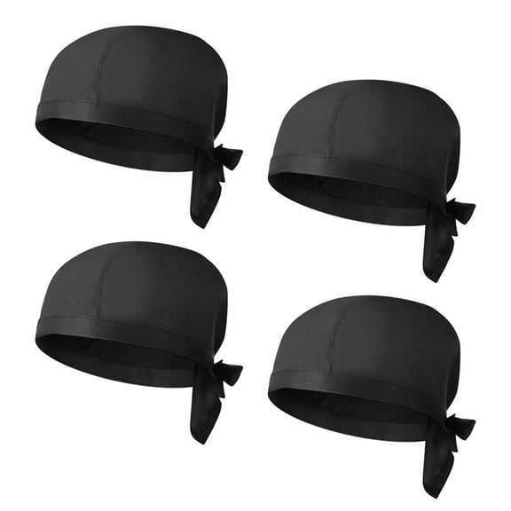 HOMEMAXS 4 Pcs Adult Chef Hat Turban Kitchen Hats Man Woman