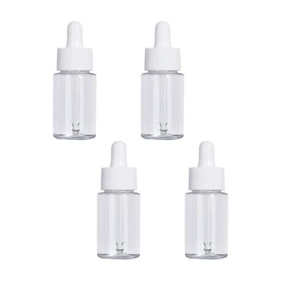 4 Pcs Anointing Oil Bottles Dropper Bottle Sub Bottles .7*3.2cm White