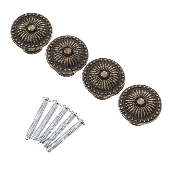 VERDANVERSE vintage metal handle Knob Zinc Alloy Pulling Home Decoration 4pcs