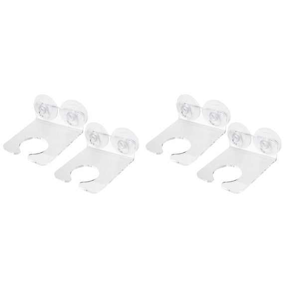 HOMEMAXS 4-Pack Bathtub Wine Glass Holder with Cups, Acrylic Shower Cup Rack for Wine Glass Storage