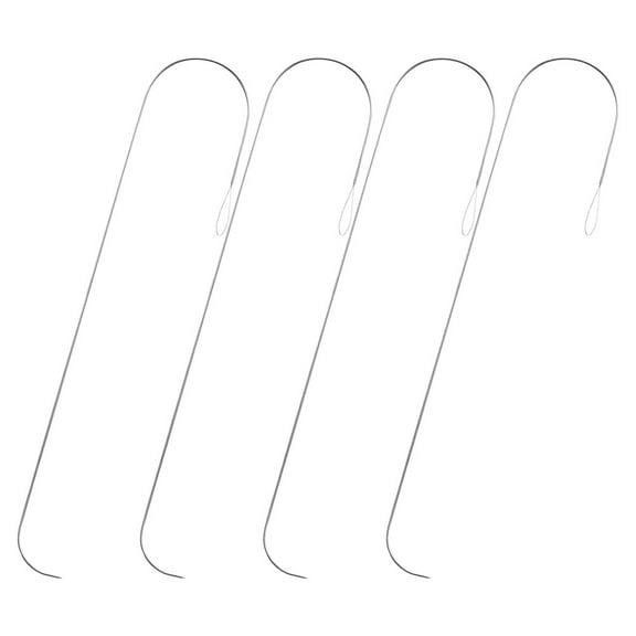 HOMEMAXS  4 Pcs Bead Threader Metal Needles Sewing Bracelet Rounding Machine