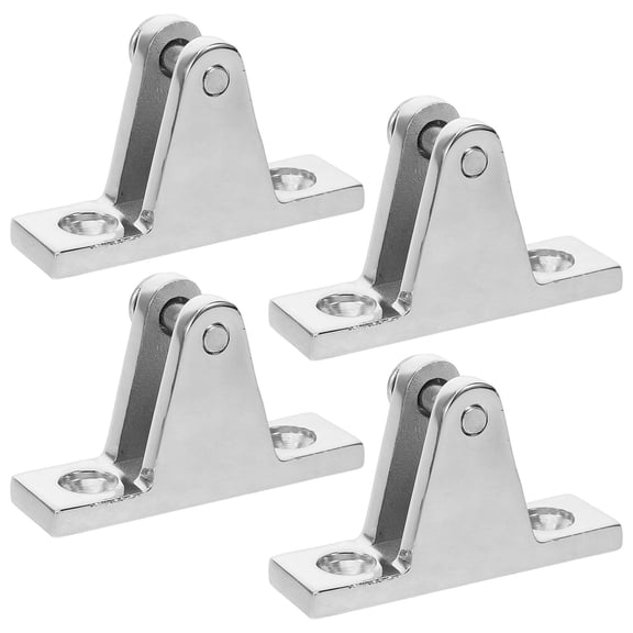 HOMEMAXS 4 Pcs Boat Deck Hinges Stainless Steel Deck Hinge Mount Hardware Marine Part