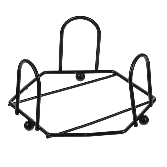 4 Pcs Cup Coaster Holder Rack Tabletop Storage Accessory Black