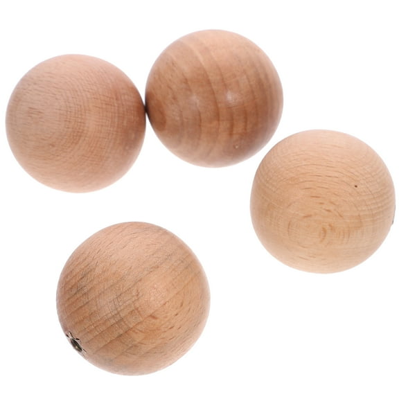 HOMEMAXS 4 Pcs Decorative Cabinet Knobs Dresser Drawer Handles Wooden