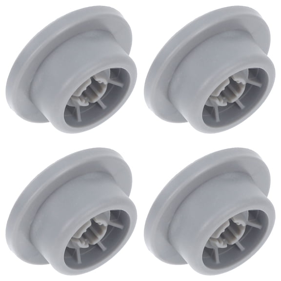 HOMEMAXS  4 Pcs Dishwasher Roller Parts Replacement Caster Wheels Grey
