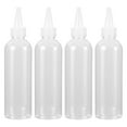 thumbnail image 1 of 4 Pcs Dispensing Transparent Squeezable Empty Bottles for Traveling Bottled, 1 of 8