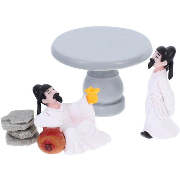 4 Pcs Dolls House Accessories Model Decoration Decorative Headband Mini Kits Elder Elderly