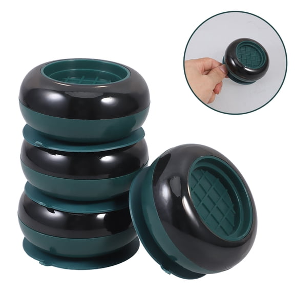 HOMEMAXS 4 Pcs Door Washing Machine Base 7.60X7.60X4.00CM Green