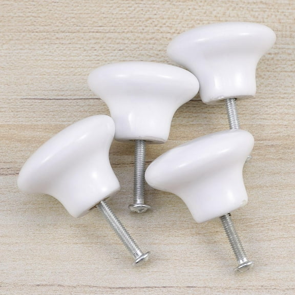 HOMEMAXS 4 Pcs Drawers Kitchen Ceramic Handle Door Knob Child