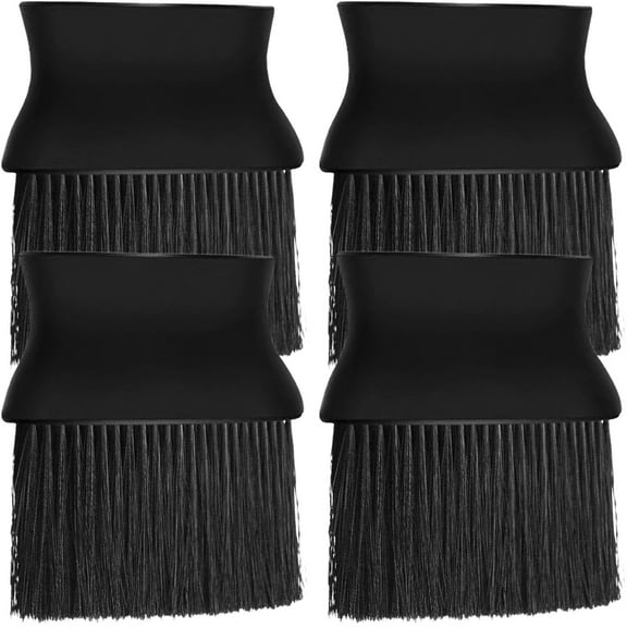 4 Pcs Dusters Dust Cleaning Brush Car Seat Duster 11X12.5X2.8CM Black