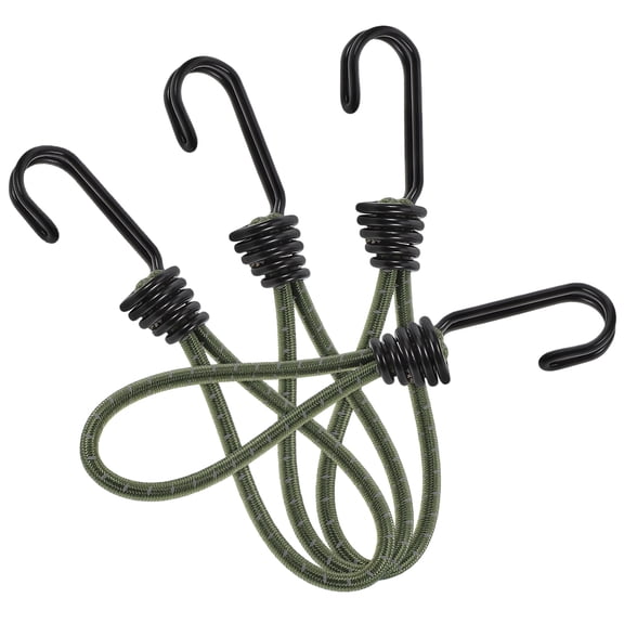 4 Pcs Elastic Hooks Heavy Duty Bungee Cords with Outdoor Tarp Mini