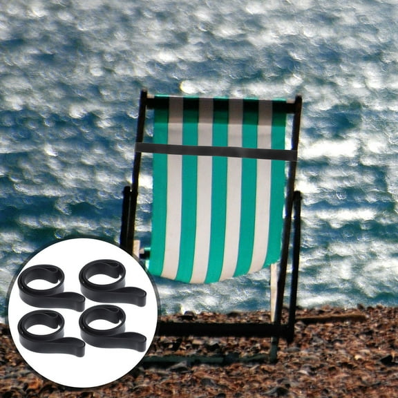 HOMEMAXS  4 Pcs Elastic Silicone Band Towel Fastener Seaside