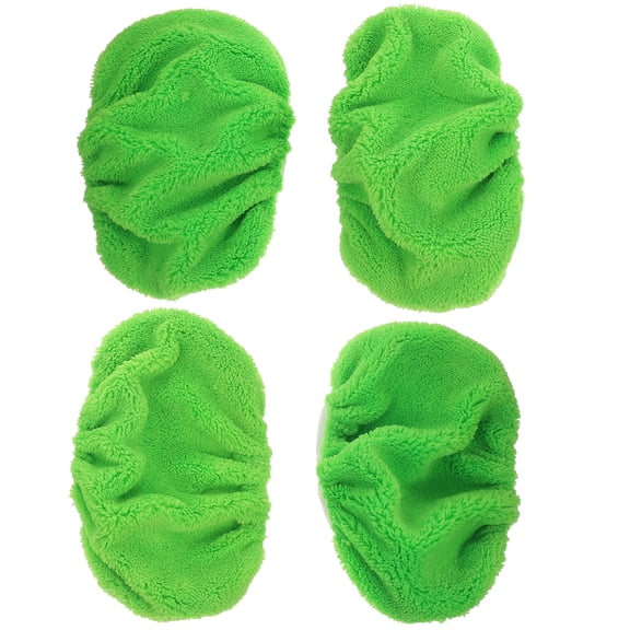HOMEMAXS 4pcs Mop Pads for Replacement Mop Heads Flat Design with Excellent Water Absorption