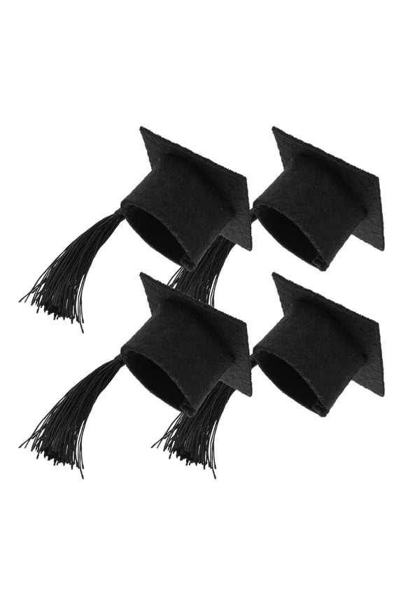 Mini Graduate Hat Graduation Cap Decor 4Pcs
