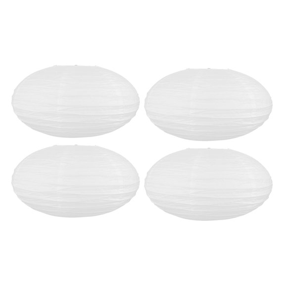 HOMEMAXS 4 Pcs Hanging Lamp Shade Lantern Paper Decorative Child White