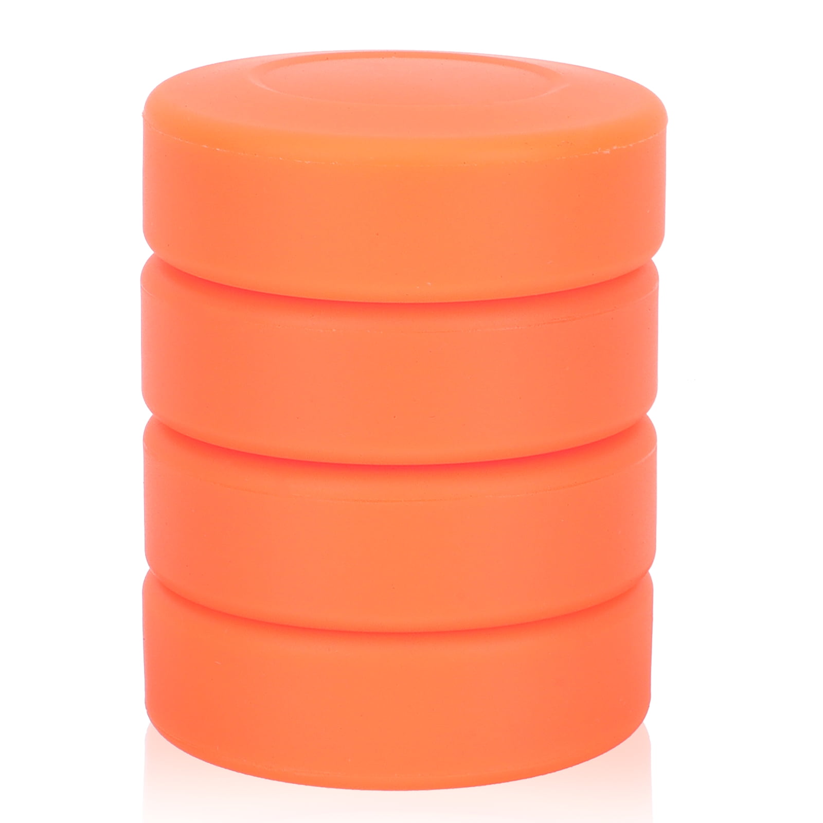 HOMEMAXS  4 Pcs Hockey Puck for Practicing Training Balls Indoor Game Child Orange