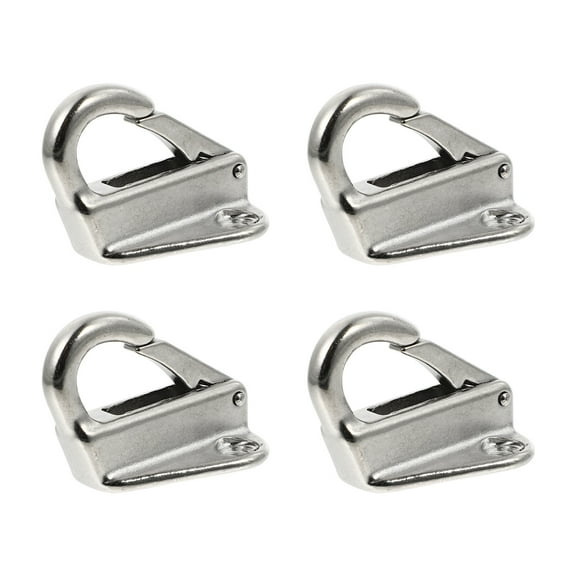 4 Pcs Hook Wall Mount Anchor Boat Hooks Snap Tool for Snaps Silver