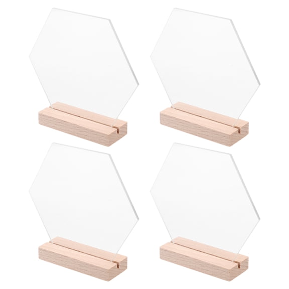 HOMEMAXS  4 Pcs Household Desk Sign Wedding Decoration The Table Air Flickering