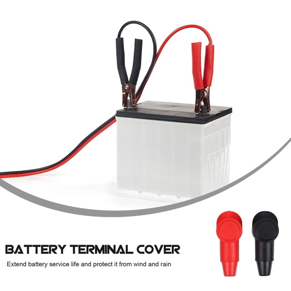 HOMEMAXS 4 Pcs Insulated Battery Pile Cover Electronics Cable Sheath