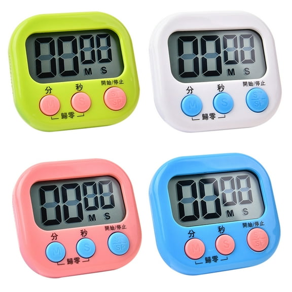 HOMEMAXS  4 Pcs Kitchen Timer Stop Watches Digital Visual Timers Kids Student Child