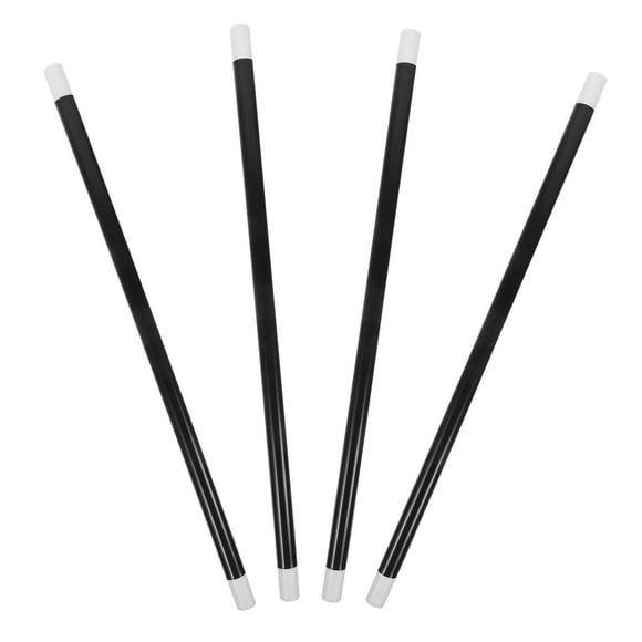 HOMEMAXS 4 Pcs Magician Tool Performance Accessory Automatic Stick Sticks Work Black