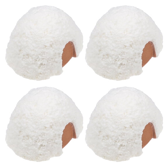 VERDANVERSE Resin Mini Igloo 4Pcs 1.6x1.3x1.1in