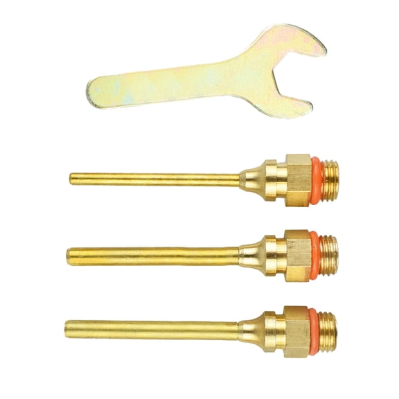 HOMEMAXS  4 Pcs Nozzle with Wrench Glue Nozzles Interchangeable Golden