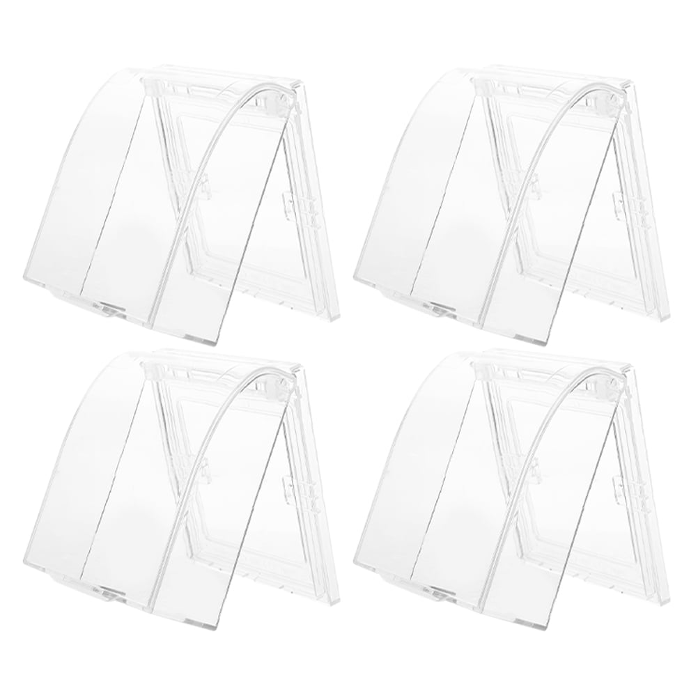 HOMEMAXS 4 Pcs Outlet Covers Bathroom Home Socket Electric Baby Child Transparent